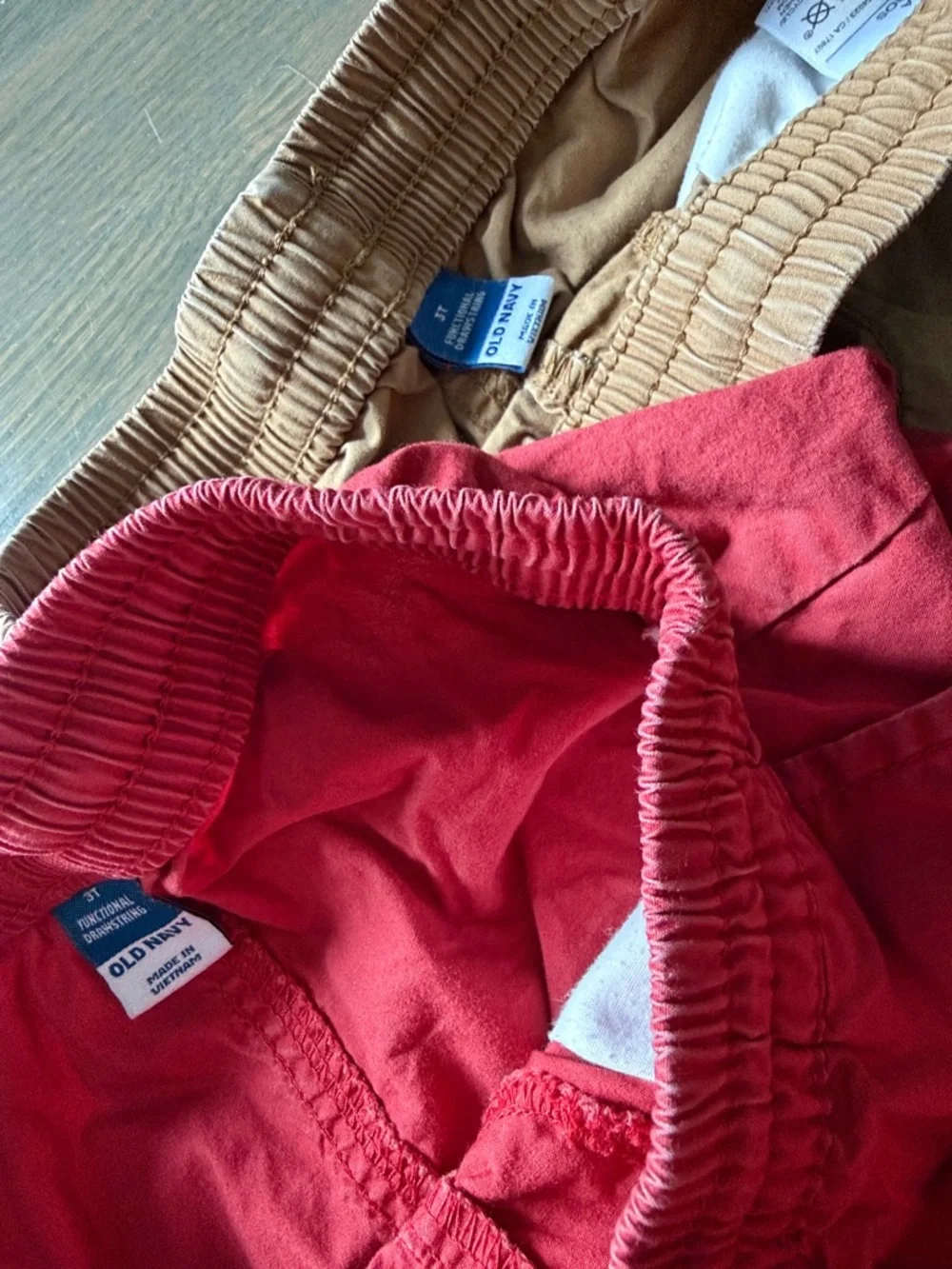 Old Navy Toddler Boys Poplin Shorts 2-Pack Size 3T Drawstring Cotton